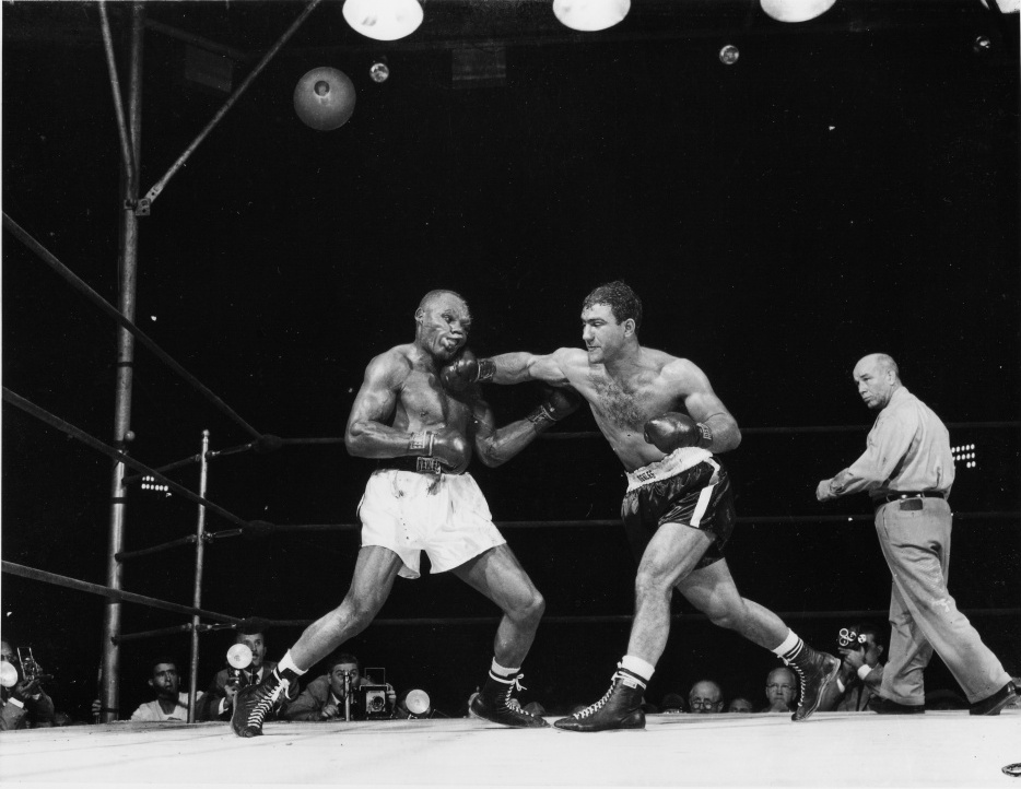 Marciano-Walcott Heavyweight Championship Photograph
